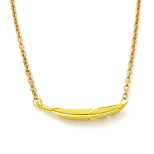  Nagy Madártoll medál nyaklánccal, arany színű 2. nyaklánc