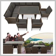  Nagy méretű teraszra való kerti bútor szett, sarokkanapé ADG.G557 kerti bútor