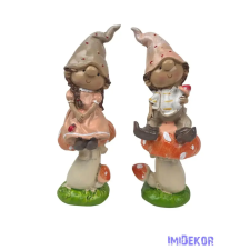  Nagy orrú manó figura gombán dekorációs kellék