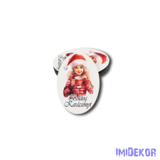  Nagy ovális 5db/csomag 5,5x8,5cm - Szép arcú kislány dekorációs kellék