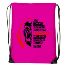 Nagy pénzrablás - Sport táska magenta tornazsák