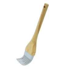 Nagy szilikon konyhai kenőecset fa nyéllel - 25 cm konyhai eszköz