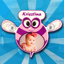 NagyAjándék Baby on board tábla - rózsaszín egyedi ajándék