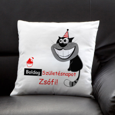NagyAjándék Cicás szülinapi kispárna egyedi ajándék