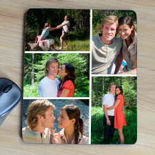 NagyAjándék Családi egérpad 5 képpel, álló egyedi ajándék