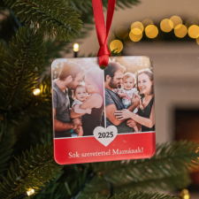 NagyAjándék Egyedi fényképes akril karácsonyfadísz karácsonyfadísz