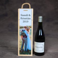 NagyAjándék Fényképes borosüvegdoboz egyedi ajándék