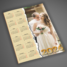 NagyAjándék Fényképes naptár, A4 egyedi ajándék