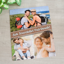 NagyAjándék Fényképes puzzle - A4, 3 képpel, 96 db egyedi ajándék