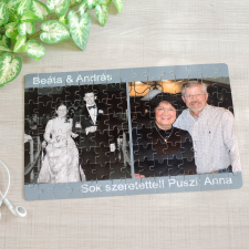 NagyAjándék Fényképes puzzle felirattal - A4, 96 db egyedi ajándék