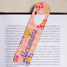 NagyAjándék Fényképes virágos könyvjelző egyedi ajándék