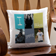 NagyAjándék 'Hiányzol' fényképes kispárna egyedi ajándék
