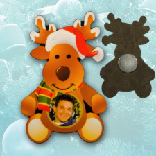 NagyAjándék Rénszarvas alakú fényképes hűtőmágnes hűtőmágnes