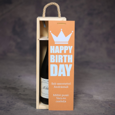 NagyAjándék Születésnapi borosüvegdoboz egyedi ajándék