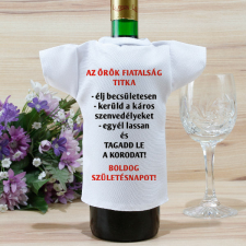 NagyAjándék Szülinapi borosüveg póló egyedi ajándék