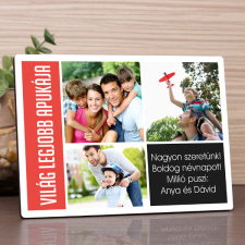 NagyAjándék Világ legjobb apukája fotópanel egyedi ajándék