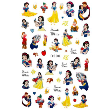 Nagyker 1. Körömmatrica - D200 Hófehérke Disney hercegnő körömdíszítő