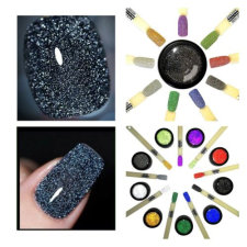 Nagyker 2. Reflective discopor  3ml  Sötétszürke körömdíszítő