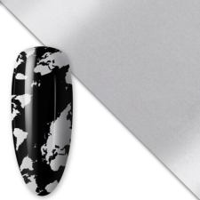 Nagyker 2. Transzferfólia - MATT ezüst körömdíszítő