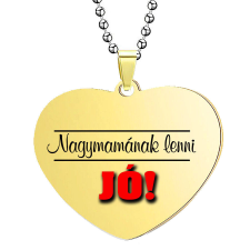  Nagymamának lenni jó medál lánccal, választható több formában és színben medál
