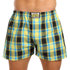 Nagyméretű tarka férfi klasszikus boxeralsó Styx klasszikus gumi (E1033) 4XL férfi alsó