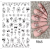 Nail-Art Körömmatrica - F865