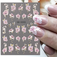 Nail-Art Körömmatrica - SW-5D05 virág körömdíszítő