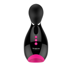 Nalone Oxxy - okos vibráló kényeztető ajkak (fekete-pink-fehér) vibrátorok