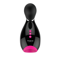 Nalone Oxxy - okos vibráló maszturbátor (fekete-pink-fehér) maszturbátor