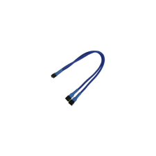 Nanoxia Kabel Nanoxia 3-Pin Y-Kabel, 30 cm, blau (NX3PY30B) kábel és adapter