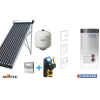 NAPCSAP 2-3 fő részére napkollektor rendszer 10 csöves vákuumcsöves napkollektor, 100 literes hőcserélős tárolór, ECO szivattyú állomás, vezérlés, tágulási tartály