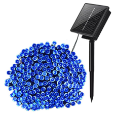  Napelem húr 100 led, 12 m, kék karácsonyfa izzósor