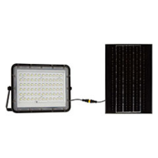  Napelem + LED reflektor (1200 lumen/120°) - Természetes fehér fehér, távirányítós kültéri világítás