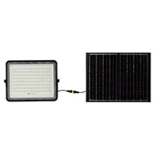  Napelem + LED reflektor (1800 lumen/120°) - Hideg fehér, távirányítós kültéri világítás