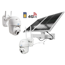  Napelemes 4G IP kamera, mobilnetes SIM kártyás kültéri biztonsági kamera megfigyelő kamera