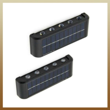  Napelemes fali lámpa kétoldali LED-el - 2 db KE23-329 kültéri világítás