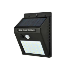 Napelemes falilámpa, LED, mozgásérzékelő, 9.5x4.5x12.5 cm kültéri világítás