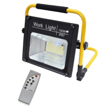  Napelemes led-munkalámpa / hordozható, távirányítóval - 150W kültéri világítás