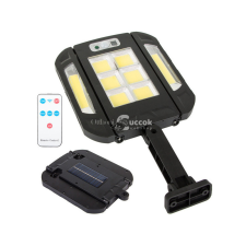  Napenergiával működő LED lámpa mozgásérzékelővel és távirányítóval kültéri világítás