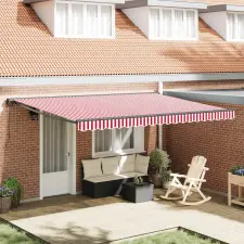  Napernyő keret Piros és Fehér 450 × 300 cm nyílászáró