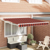  Napernyő Narancs és Barna 350 x 250 x 165 cm Poliészter