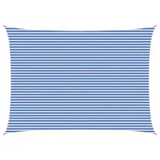  Napernyő Vászon Kék és Fehér 5 x 8 m HDPE kerti bútor