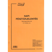 Napi pénztárjelentés B.13-24/UJ A/4 álló 25x2 lapos nyomtatvány