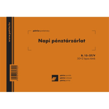 Napi pénztárzárlat 50x2 lapos tömb A/5 fekvő nyomtatvány