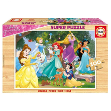 NapiKütyü Disney hercegnők fa puzzle, 100 darabos puzzle, kirakós