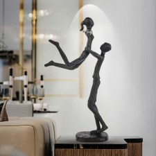 NapiKütyü Elegáns Fekete Fém Szerelmes Szobor dekoráció