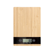 NapiKütyü Elektronikus bambusz konyhai mérleg LCD kijelzővel 5 kg-ig konyhai mérleg