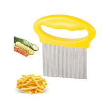 NapiKütyü Hullámos pengés kés burgonyavágóhoz - gyümölcs- és zöldségvágóhoz, szeletelőhöz - rozsdamentes acél konyhai eszköz