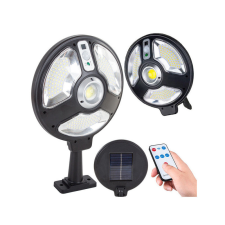 NapiKütyü Napenergiával működő lámpa 150 LED-del és alkonyat érzékelővel kültéri világítás