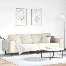  Nappali Kanapé Krém 250 x 77 x 76 cm bútor